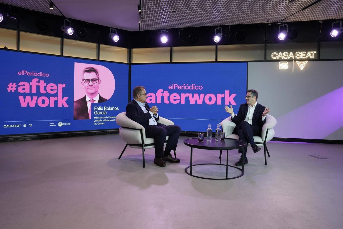 Félix Bolaños, ministro de Justicia, invitado del afterwork Félix Bolaños, ministro de Justicia, invitado del afterwork