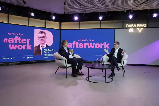 Félix Bolaños, ministro de Justicia, invitado del afterwork