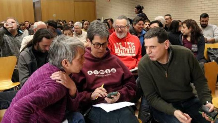 Reunió del Consell Polític de la CUP, ahir, a Malgrat de Mar.