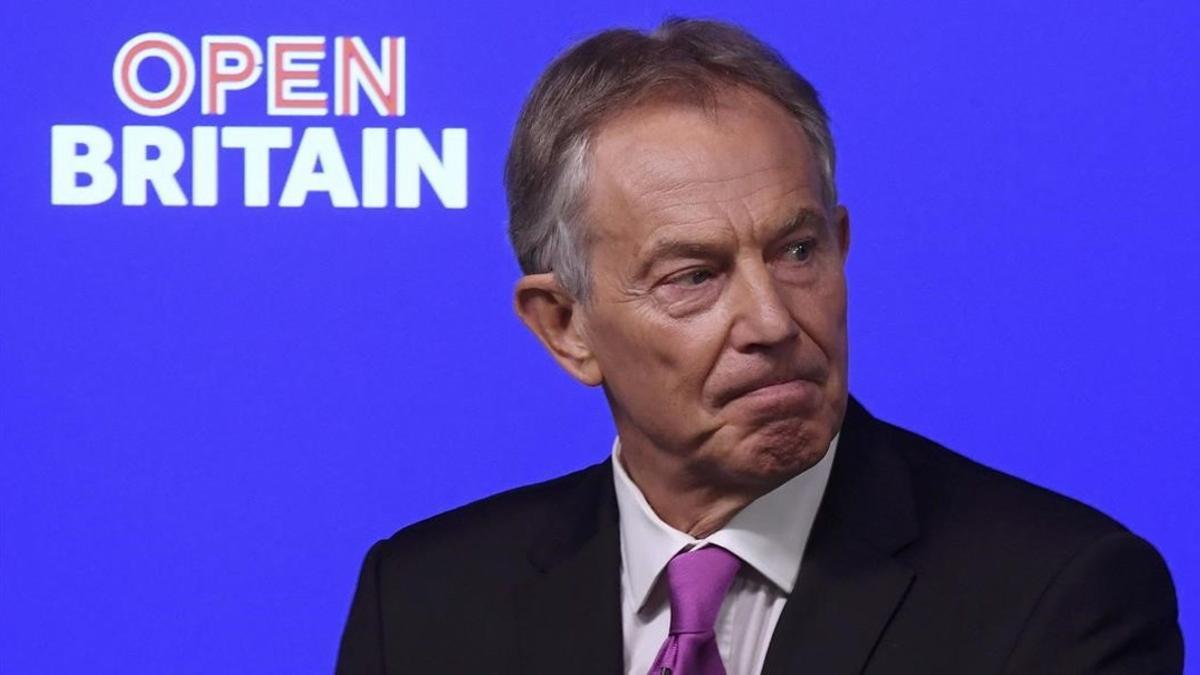 Tony Blair, en su discurso en Londres