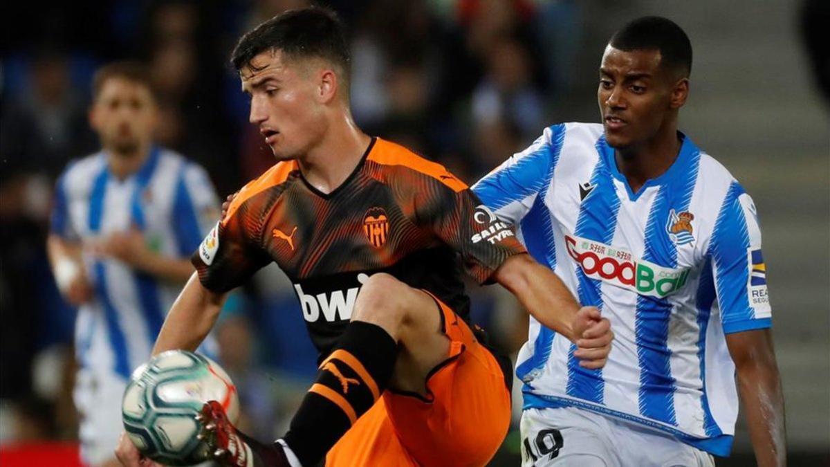 Hugo Guillamón se estrenó en Primera División en el Reale Arena ante la Real Sociedad