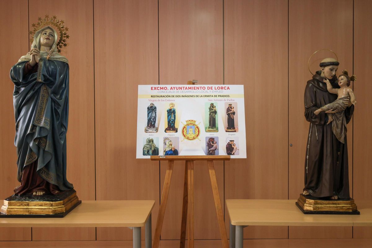 Imágenes recuperadas de la ermita del Pradico.