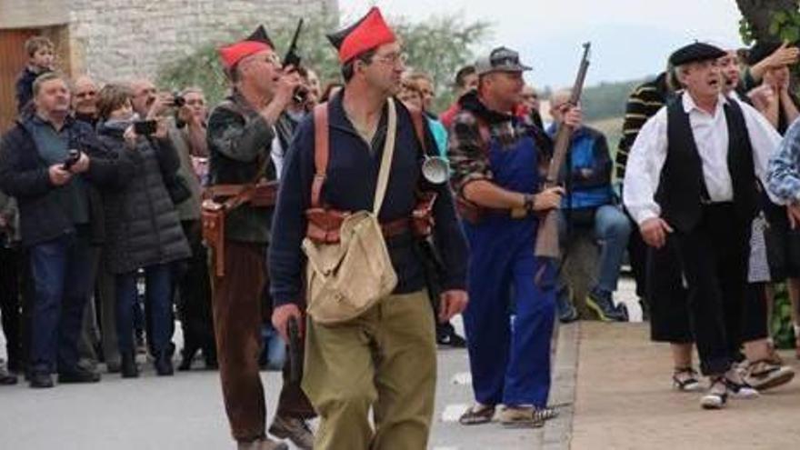 A Pujalt es va escenificar la crema de l&#039;església de Sant Antoni al principi de la guerra civil