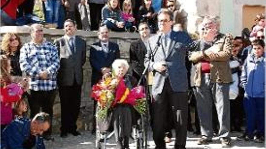 Artur Mas a Tàrrega durant la festa de l&#039;arbre.