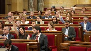 Imagen del pleno del Parlament este jueves.
