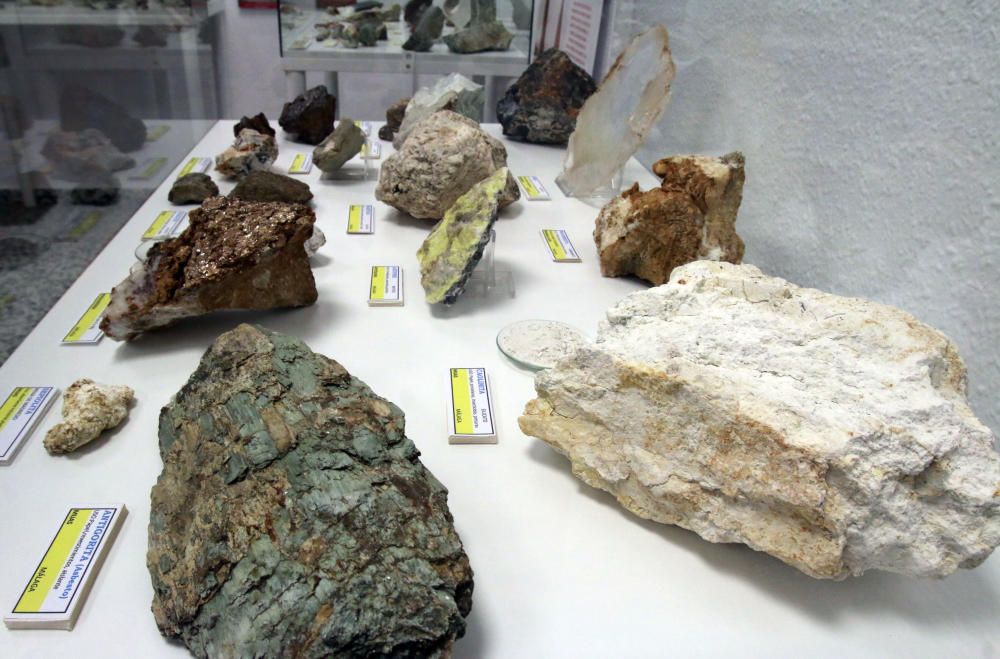 Más de 1.500 ejemplares entre gemas, minerales, óxidos y fósiles pueden apreciarse dentro del museo de la calle Bailén