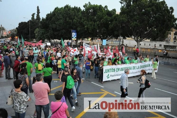 Manifestación contra la LOMCE en Murcia