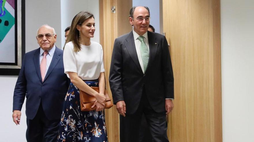 La Reina Letizia en la sede de Iberdrola.