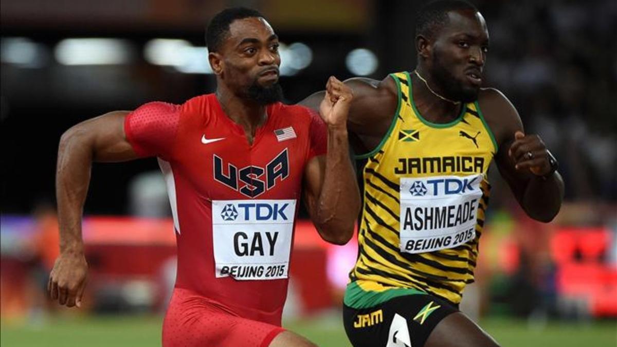 Tyson Gay, en los Mundiales de Pekin 2015