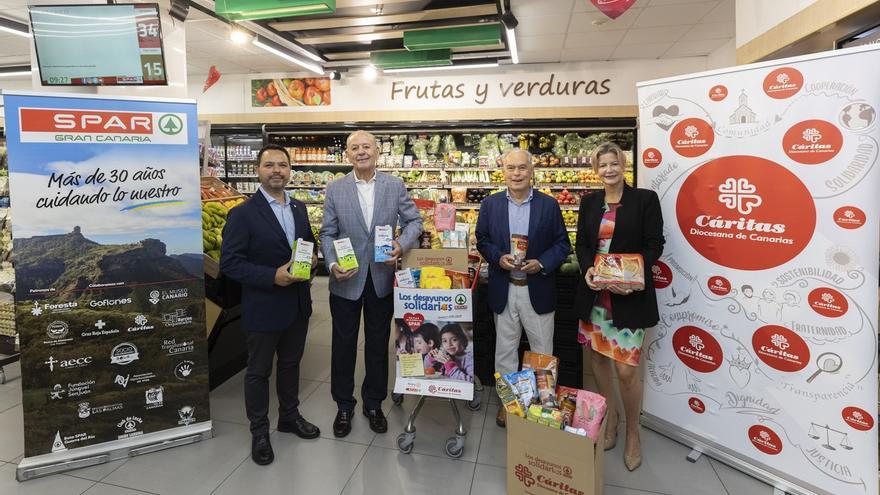 SPAR Gran Canaria y Rotary Club recogen &#039;Desayunos solidarios&#039; a favor de Cáritas Diocesana de Canarias