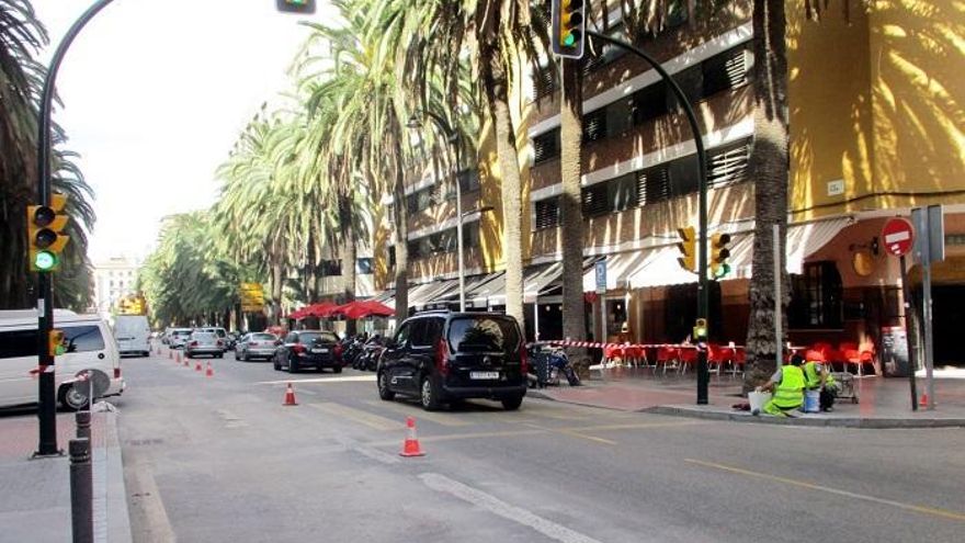 La Alameda de Colón estará cortada al tráfico este domingo para que recupera el sentido sur de circulación.