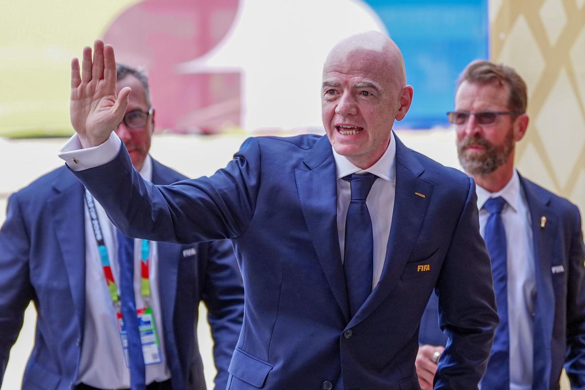 Gianni Infantino, presidente de la FIFA. Gianni Infantino, presidente de la FIFA.