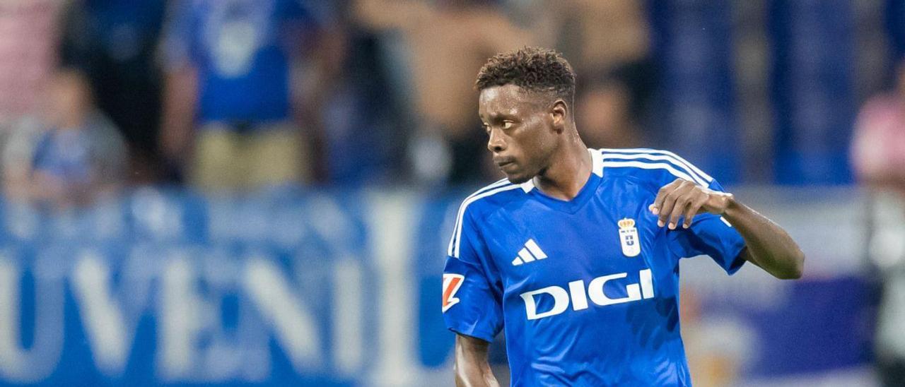 Rahim, en el partido del sábado. | Real Oviedo