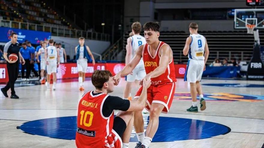 Gerard Fernández, del Kids&Us Manresa, lidera la selecció espanyola sub-18 al primer triomf en l'europeu (61-87)