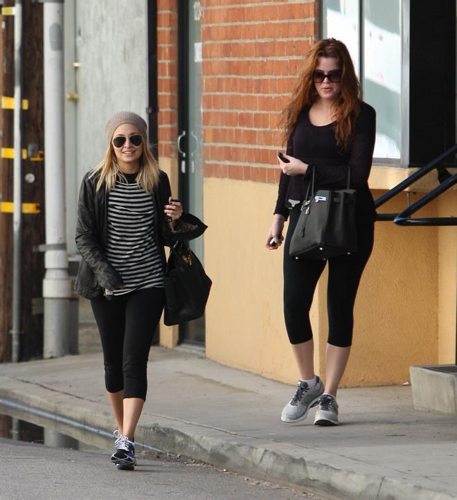 Nicole Richie y Khloé Kardashian, juntas en el gimnasio