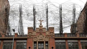 La sede de la Fundació Antoni Tàpies en la calle de Aragó.