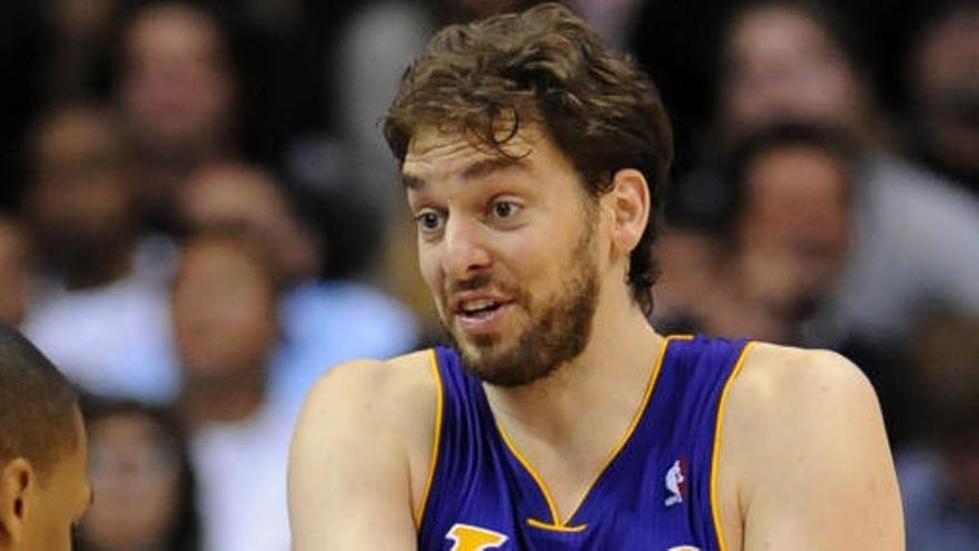 Pau Gasol durante el partido contra los Clippers.