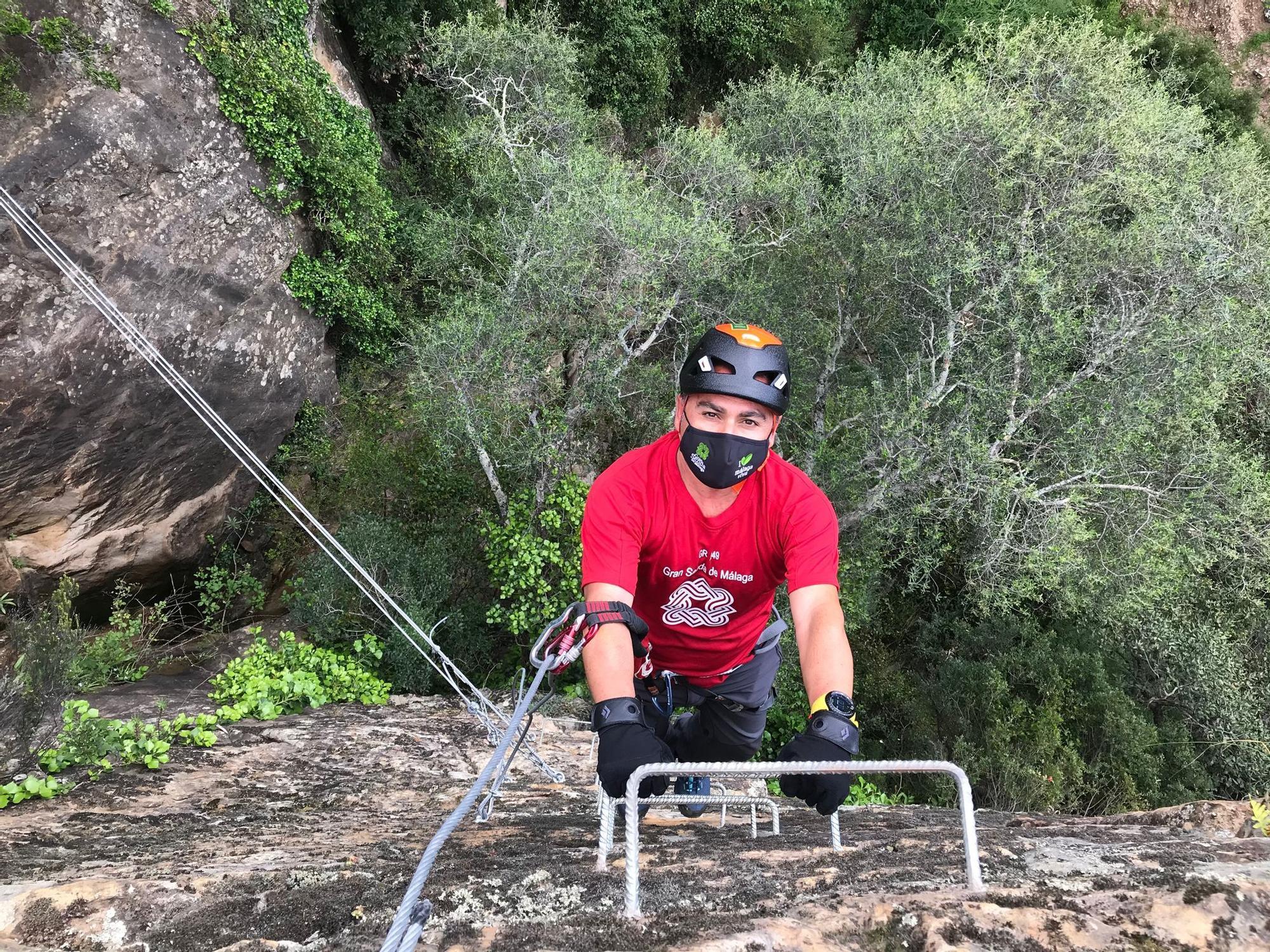 Las imágenes de la vía ferrata del sendero 'El Caimán' de Colmenar