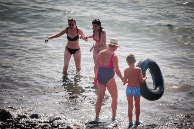 Playa Jardín, en Puerto de la Cruz