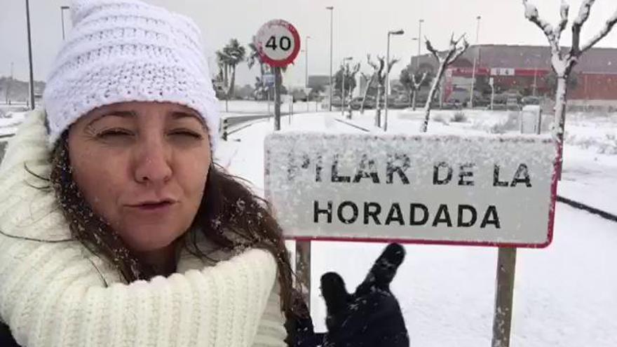 Nieve en Pilar de la Horadada