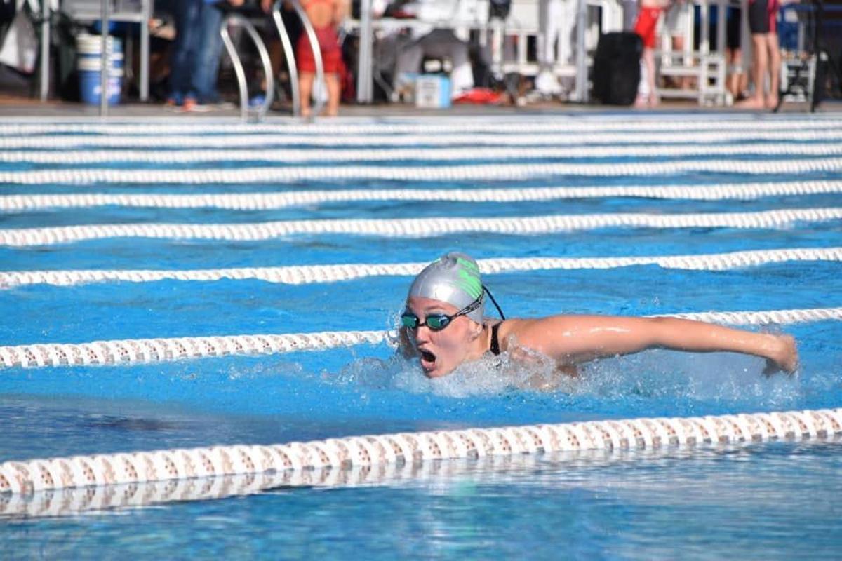 Laura Mengó, en una competición.