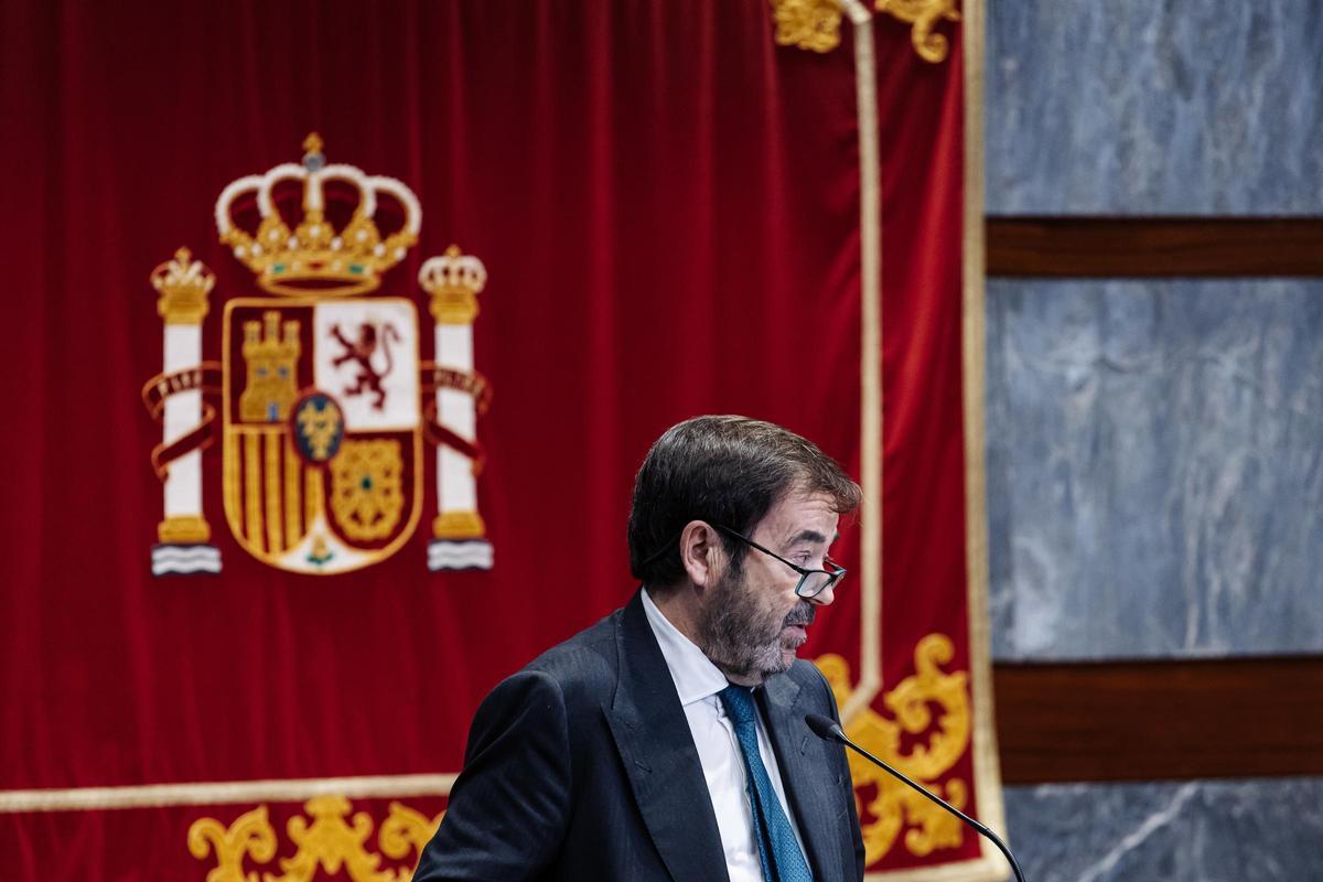 Archivo - El presidente interino del Consejo General del Poder Judicial (CGPJ), Vicente Guilarte.