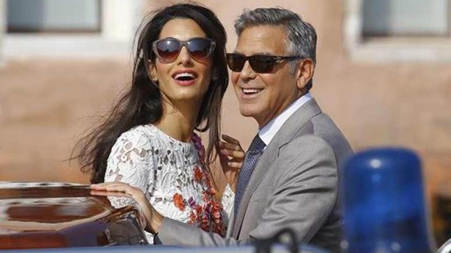 Los tiempos felices de los Clooney. // Efe
