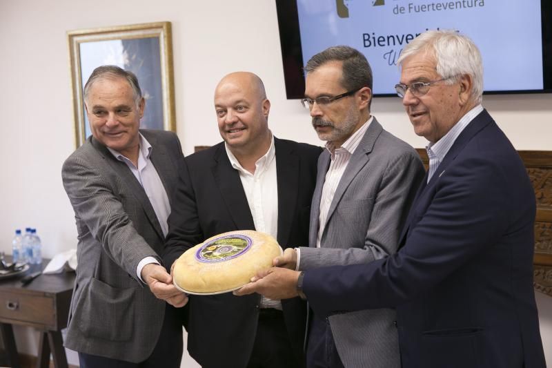 FUERTEVENTURA - Concurso Oficial Agrocanarias 2018 - EN LA FOTO DE IZQ A DER : - Juan Estárico -  José Díaz Florez - Marcial Morales -  - Nicolás Gutiérrez - 15-05-18  | 15/05/2018 | Fotógrafo: Gabriel Fuselli