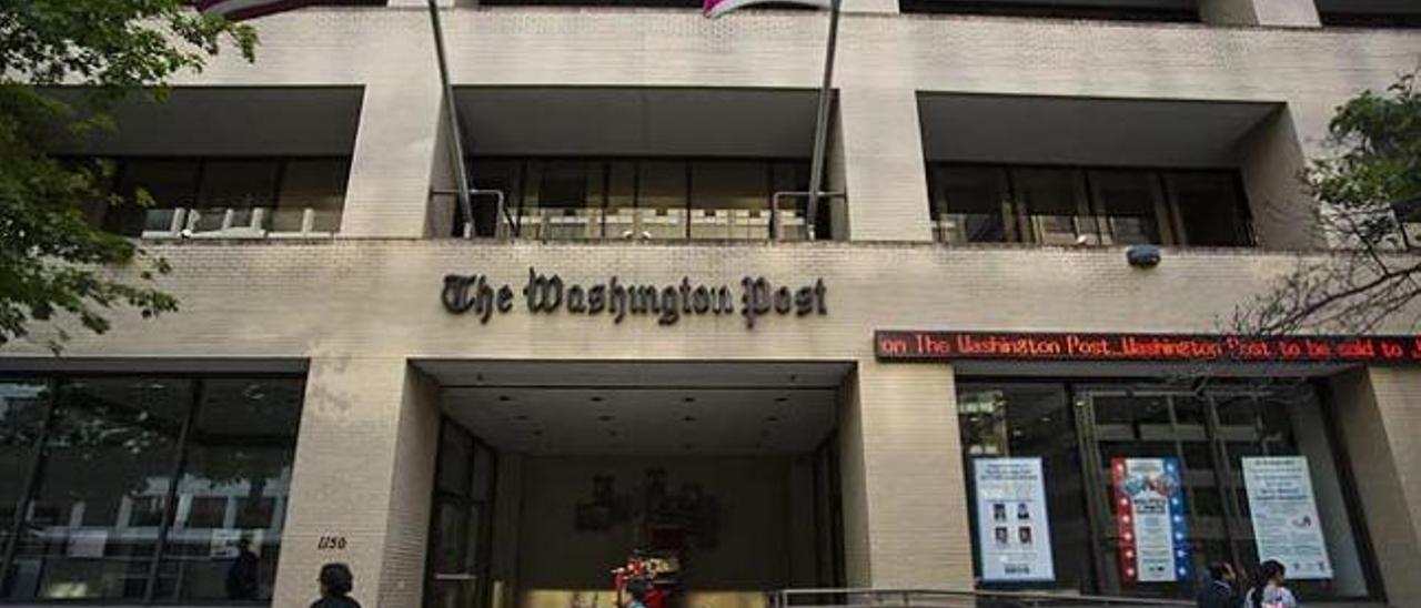 Vista del edificio de The Washington Post.
