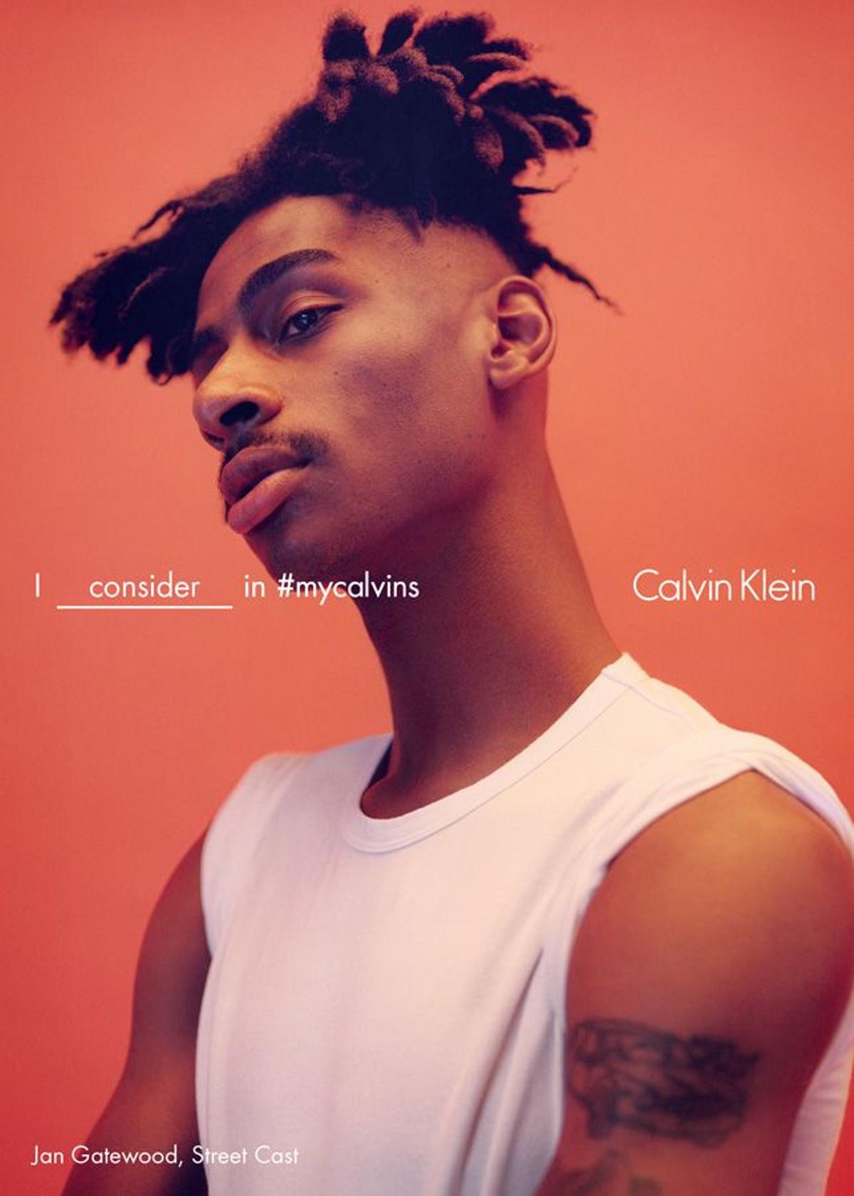 Jan Gatewood en la nueva campaña de Calvin Klein