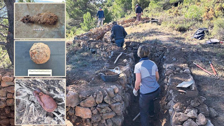 Recuperación de trincheras para el turismo bélico y hallazgos en prospecciones de la provincia de Castellón.