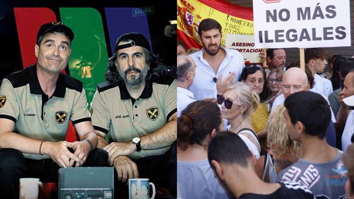 Presentadores de 'La garita' y los disturbios de Torre Pacheco