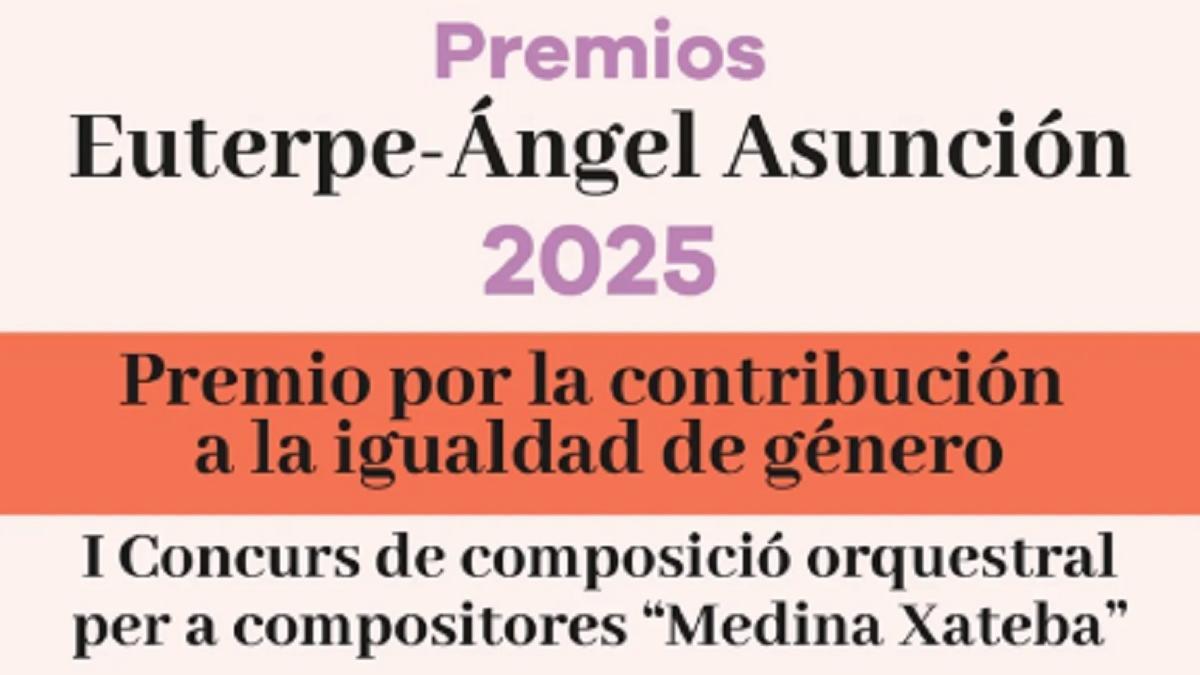 El cartel anunciador del premio.