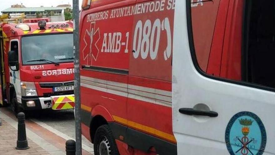 Los bomberos de Sevilla acudieron al lugar.