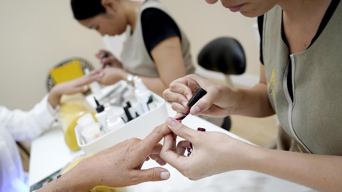 Negocio de estética de uñas.