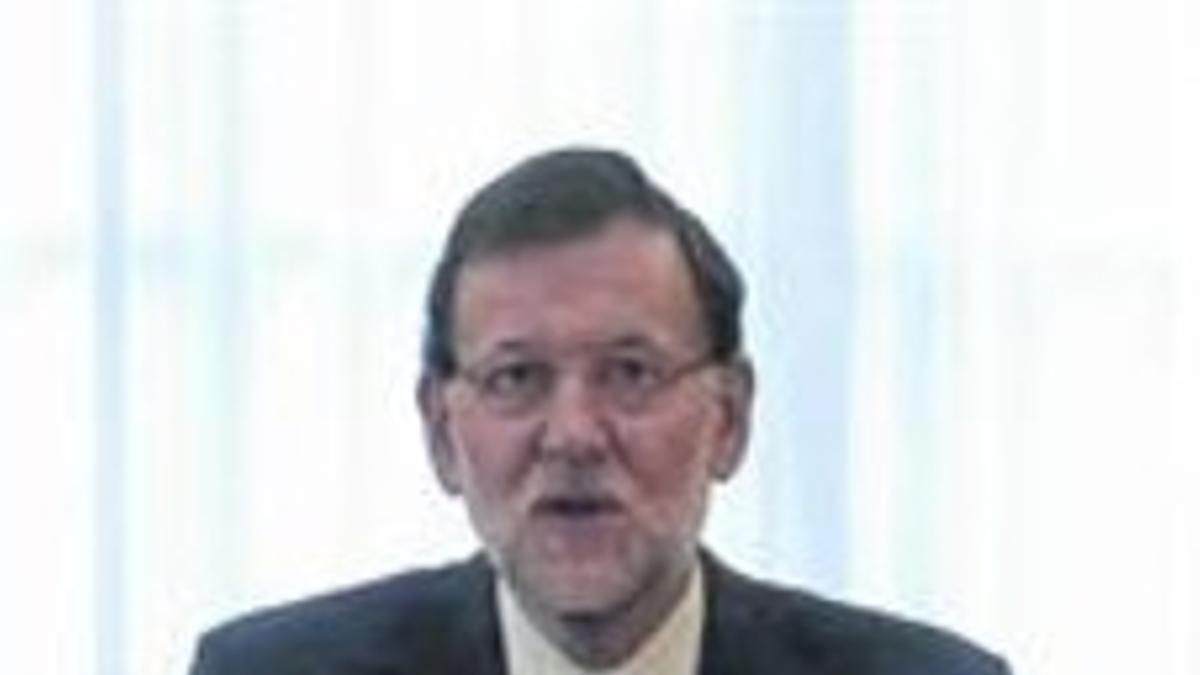 El presidente del Gobierno, Mariano Rajoy, ayer, en la Moncloa.