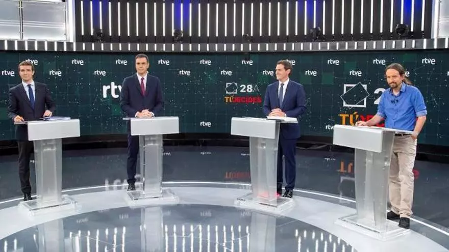 Rivera y Casado se alían contra Sánchez en un debate que confirma la división en dos bloques