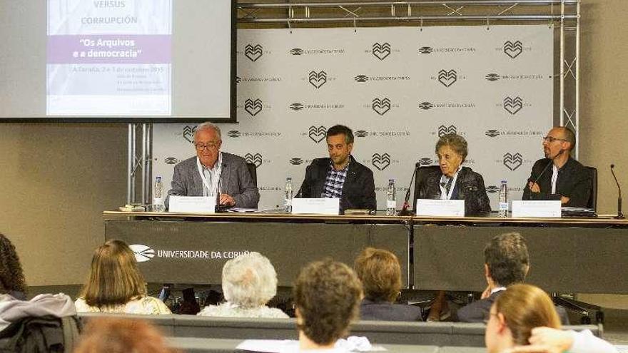 Inauguración de las jornadas de en el Rectorado.