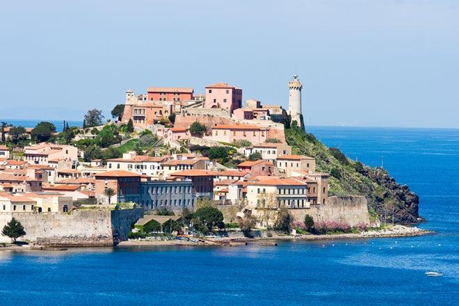 Portoferraio en la isla de Elba, Italia.