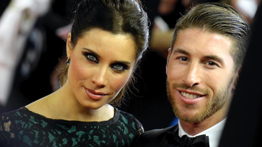 Una imagen de Sergio Ramos junto a su pareja Pilar Rubio.