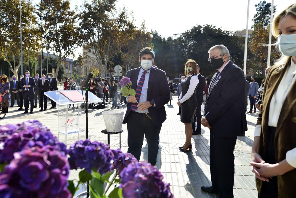 Homenaje a las víctimas de la violencia machista en la Asamblea Regional