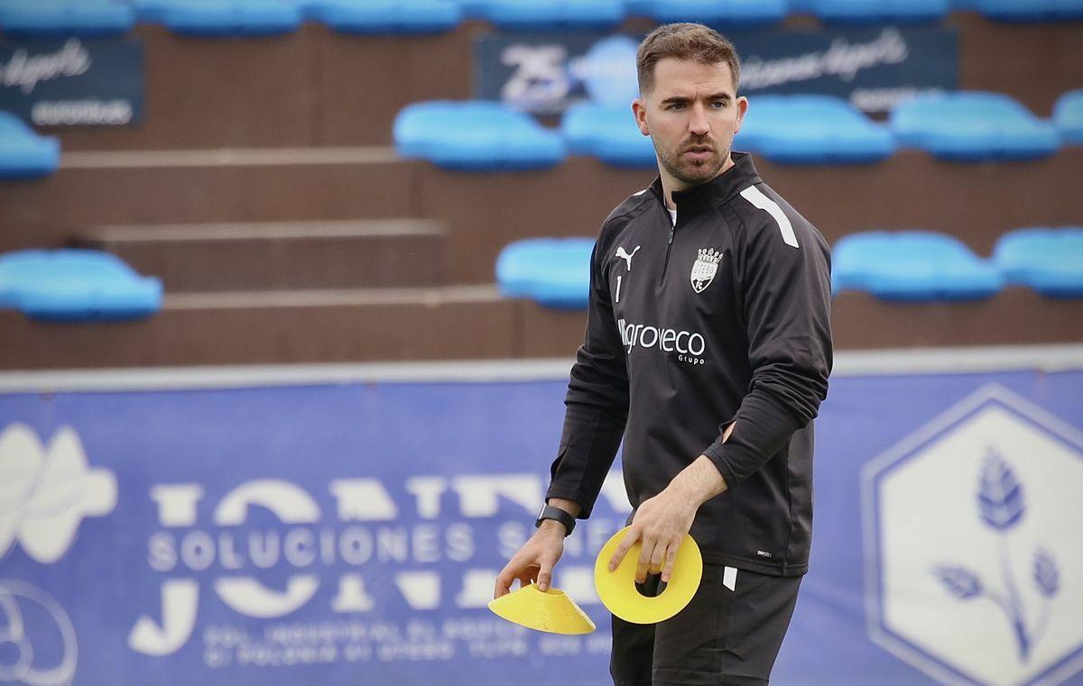 Juan Casajús, durante su etapa en el Utebo FC.