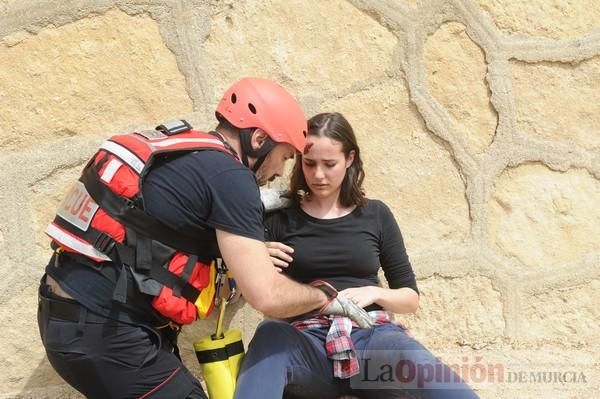 Simulacro en el río Segura