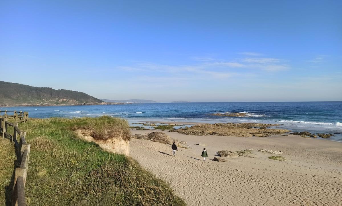 Imagen de la playa de Razo, en A Coruña