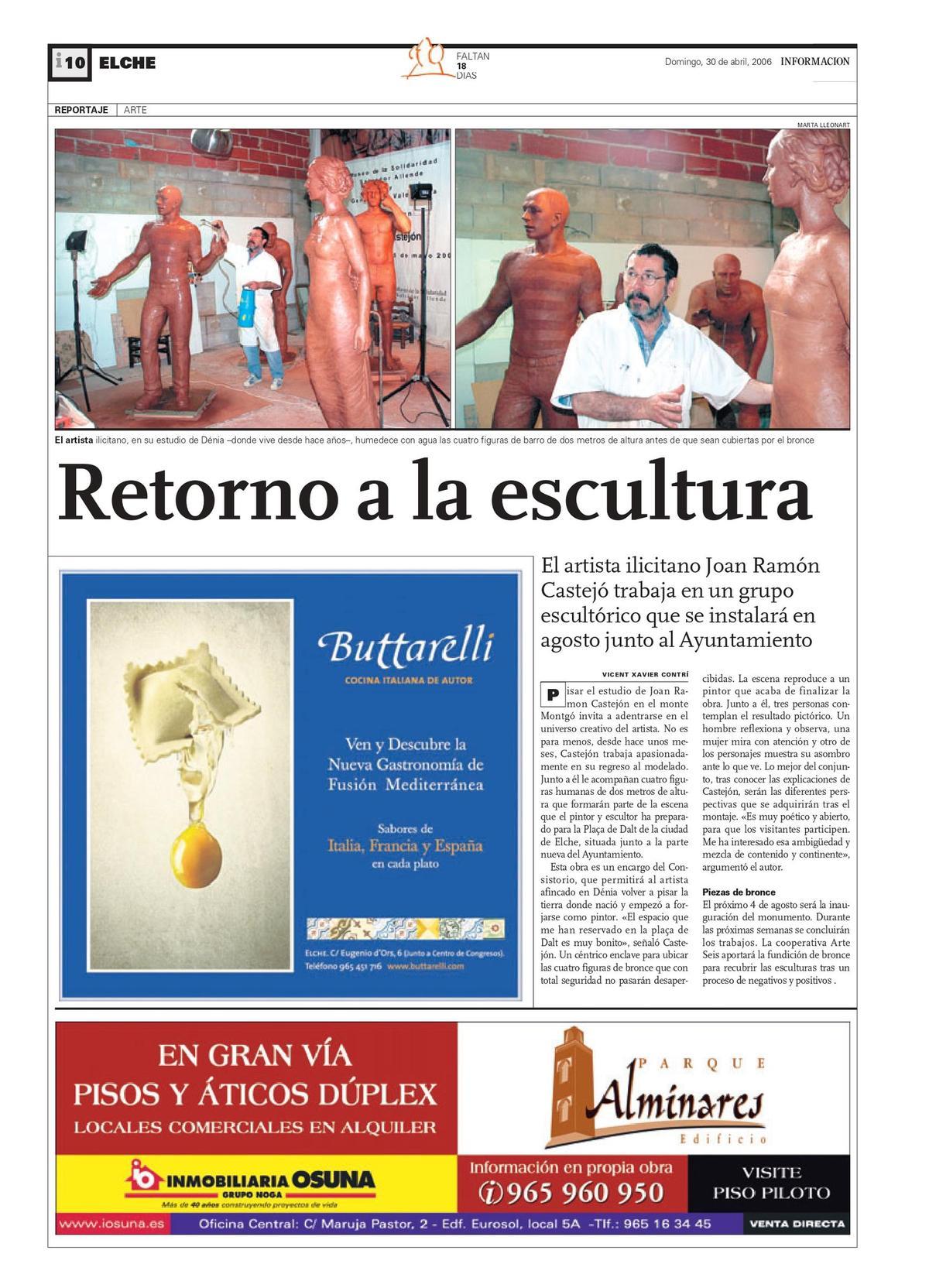 La página publicada por INFORMACIÓN el 30 de abril de 2006.