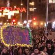 Manifestación contra la violencia machista en Barcelona, el 25 de noviembre de 2023.