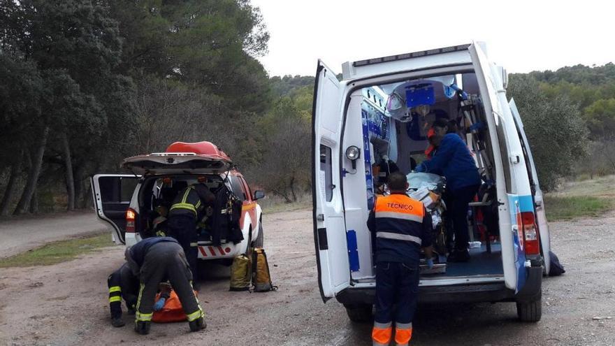 Rescatado un senderista herido en El Burgo