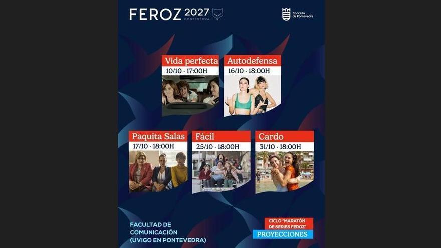 Pontevedra acogerá un maratón de series españolas de éxito como previa de los Premios Feroz
