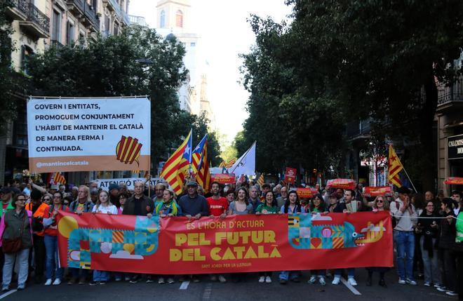 La defensa del catalán vuelve a salir a la calle por segundo año consecutivo por Sant Jordi