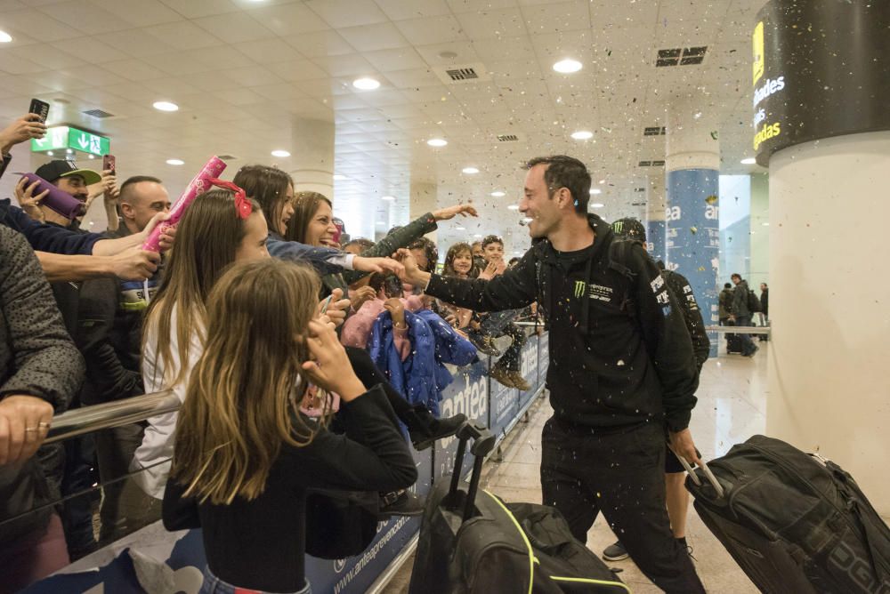 Arribada dels pilots del Dakar a Barcelona